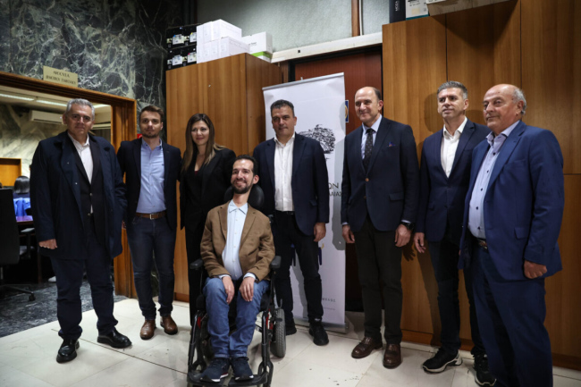 Στην επίσκεψη της Υπουργού Κοινωνικής Συνοχής και Οικογένειας Σοφίας Ζαχαράκη έδωσε το παρών ο υποψήφιος ευρωβουλευτής Γιώργος Μπλιούμης